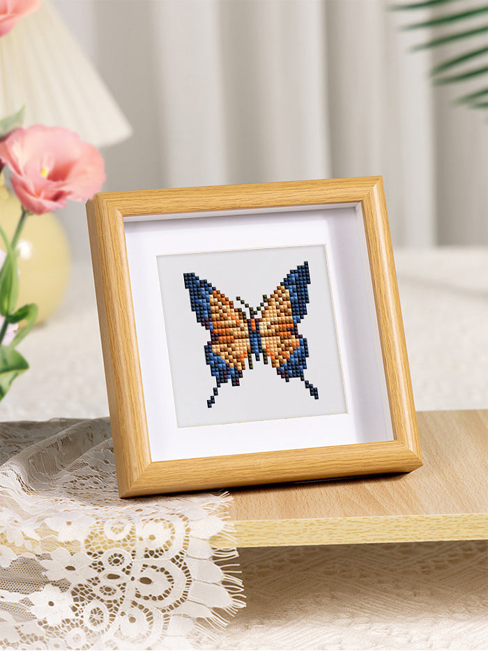 Set of 9 Butterflies - Mini Diamond Painting Kit
