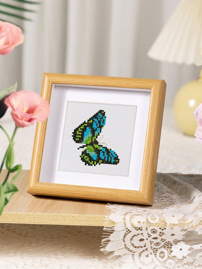 Set of 9 Butterflies - Mini Diamond Painting Kit