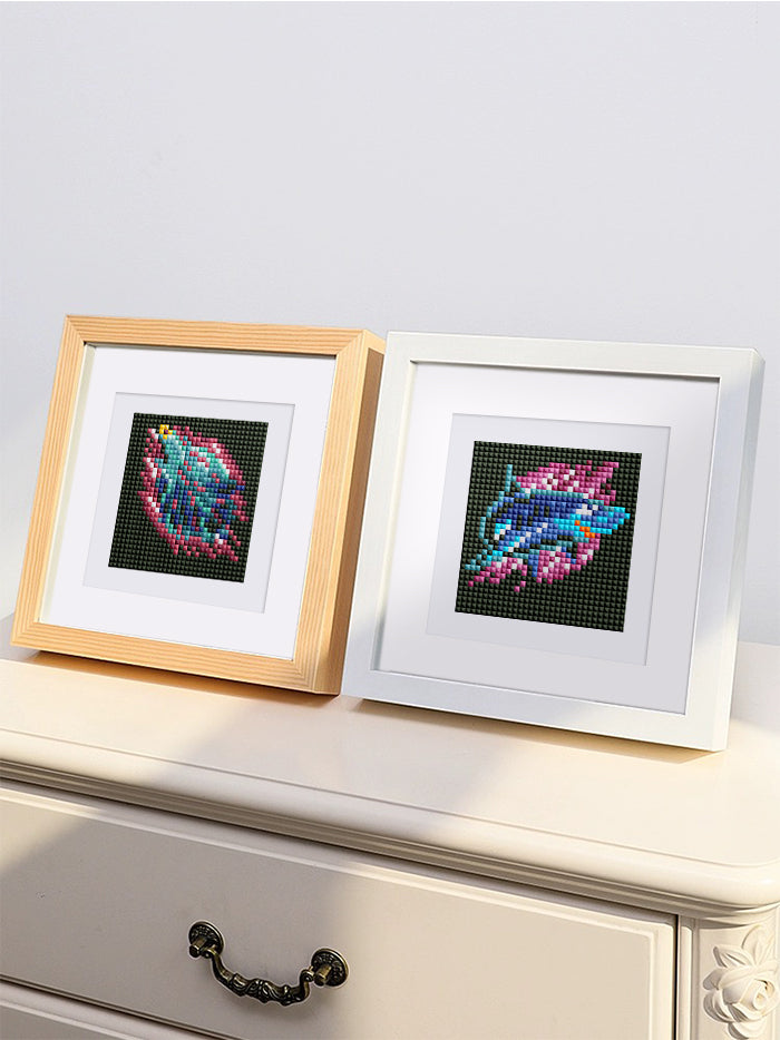 Set of 10 Nocturnal Animal - Mini Diamond Painting Kit