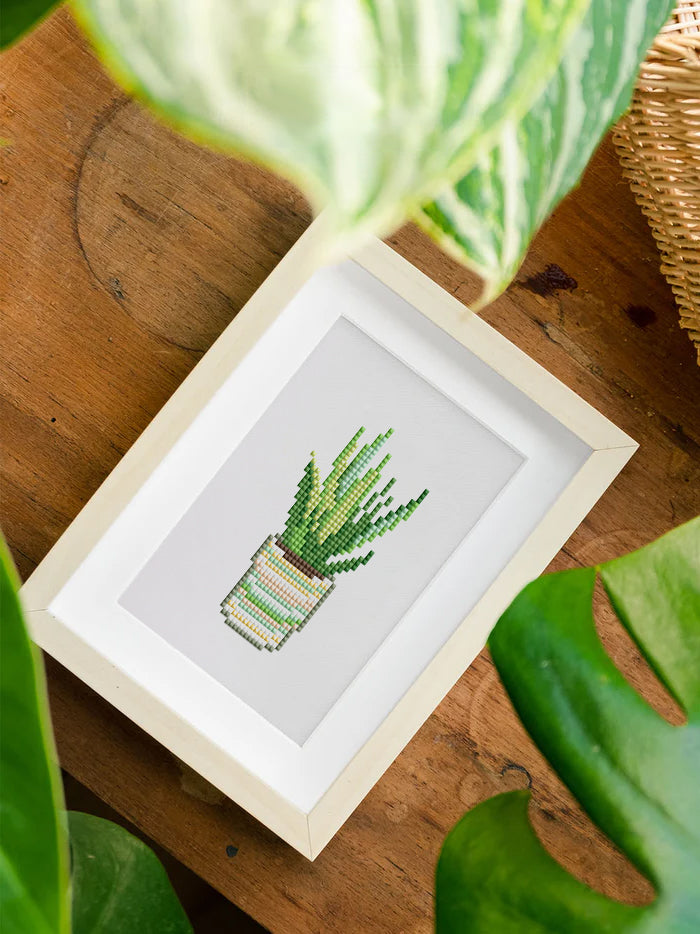 Set of 12 Plants A - Mini Diamond Painting Kit
