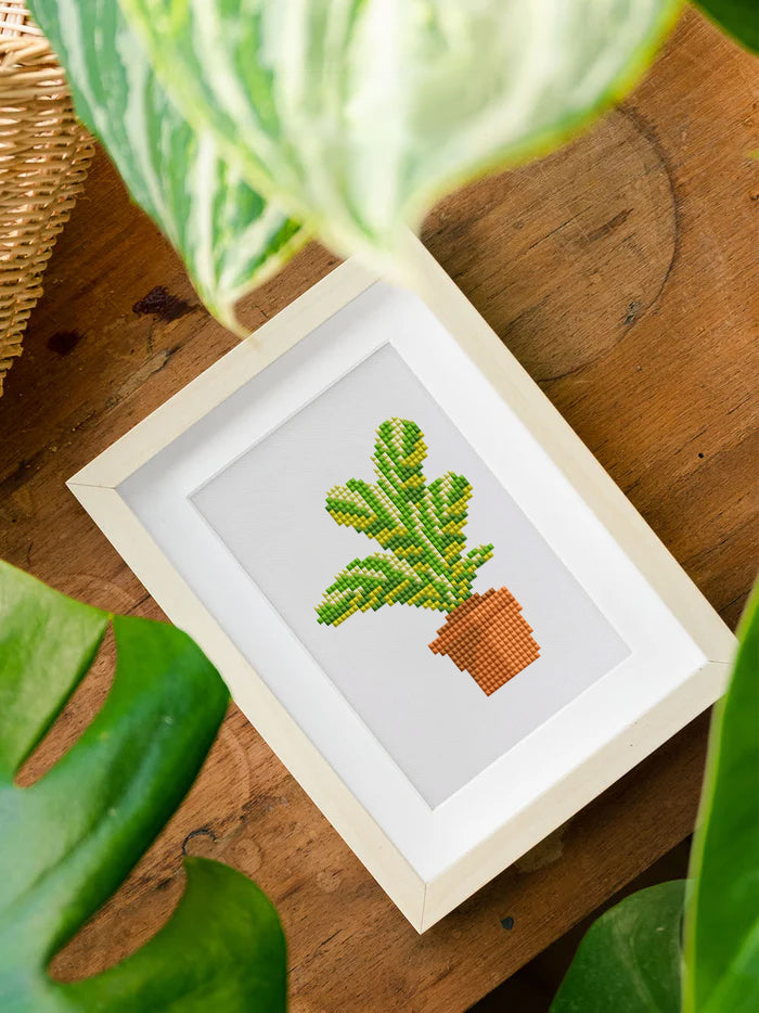 Set of 12 Plants A - Mini Diamond Painting Kit