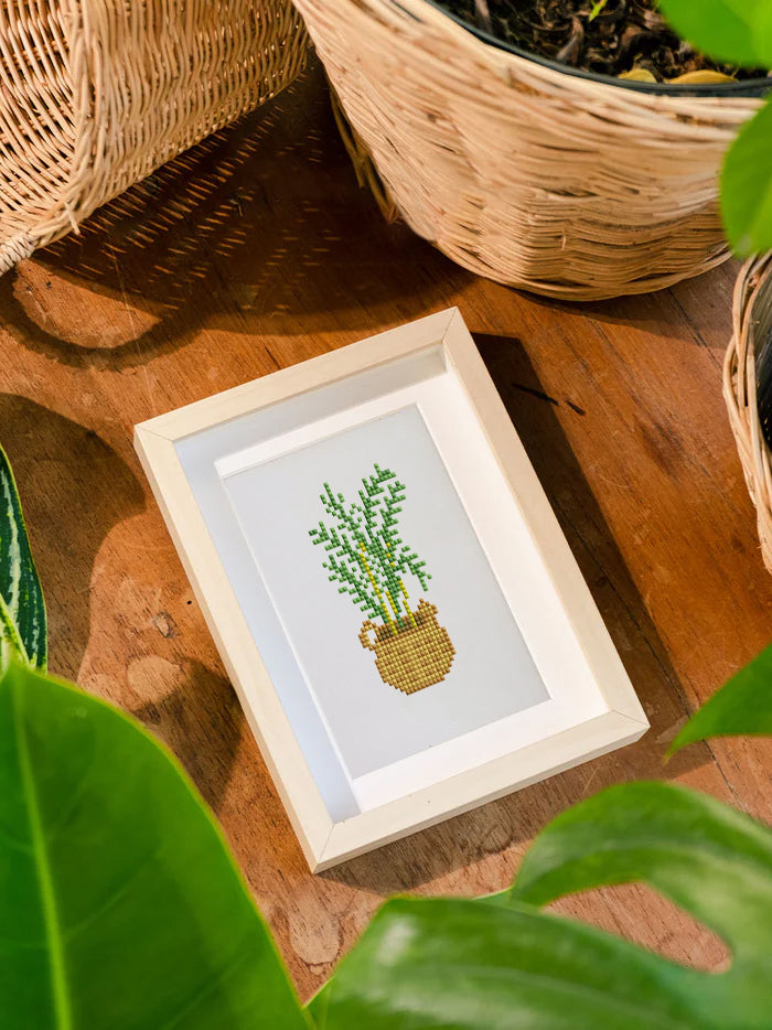 Set of 12 Plants A - Mini Diamond Painting Kit