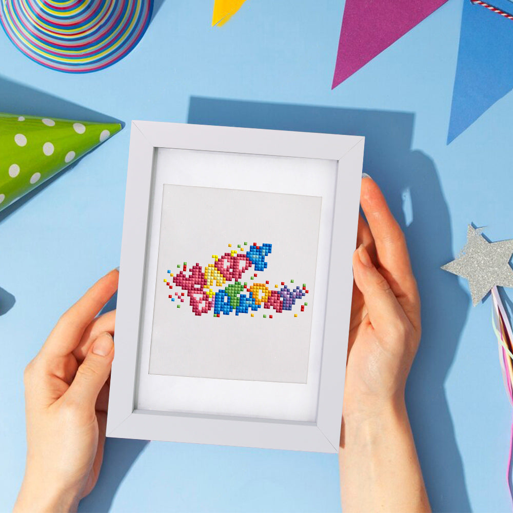 Set of 12 Birthday - Mini Diamond Painting Kit