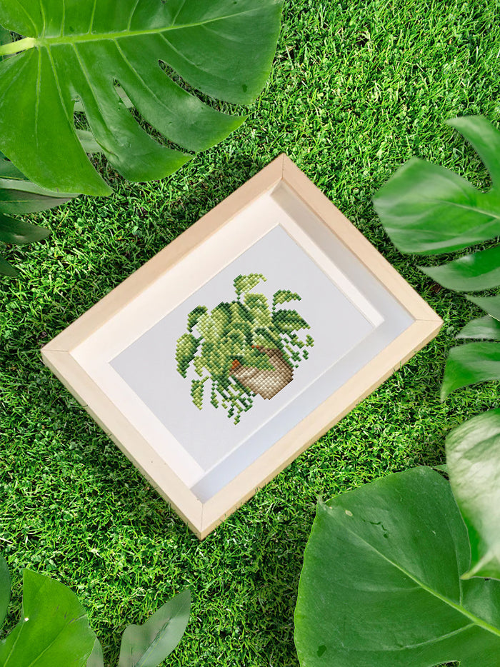 Set of 12 Plants B - Mini Diamond Painting Kit