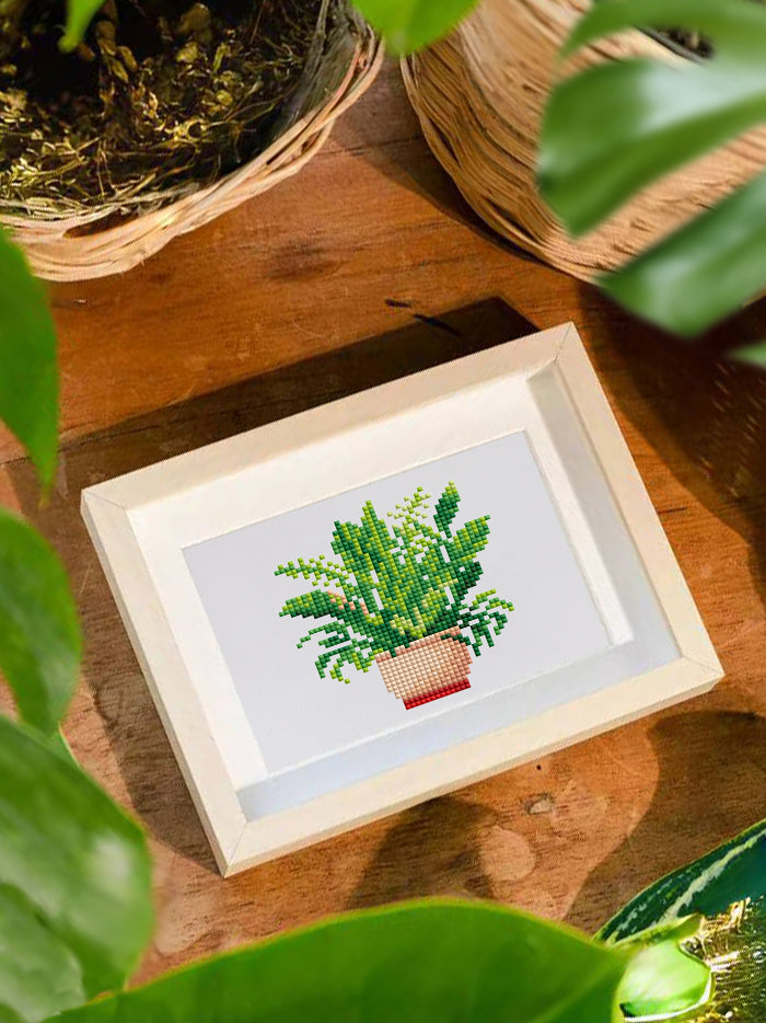 Set of 12 Plants B - Mini Diamond Painting Kit
