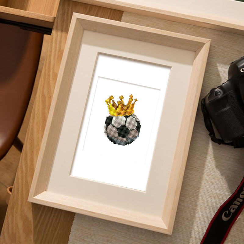 Set of 12 Soccer - Mini Diamond Painting Kit