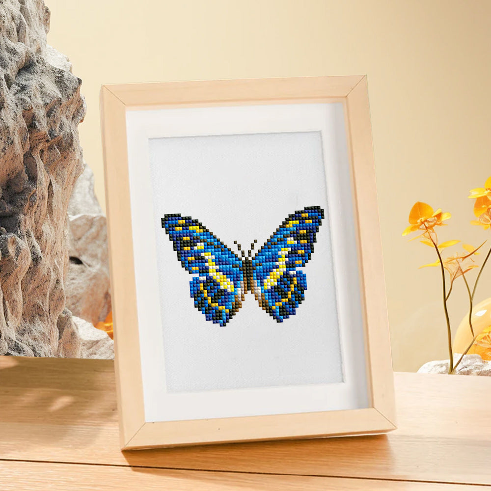 Set of 12 Butterflies B - Mini Diamond Painting Kit