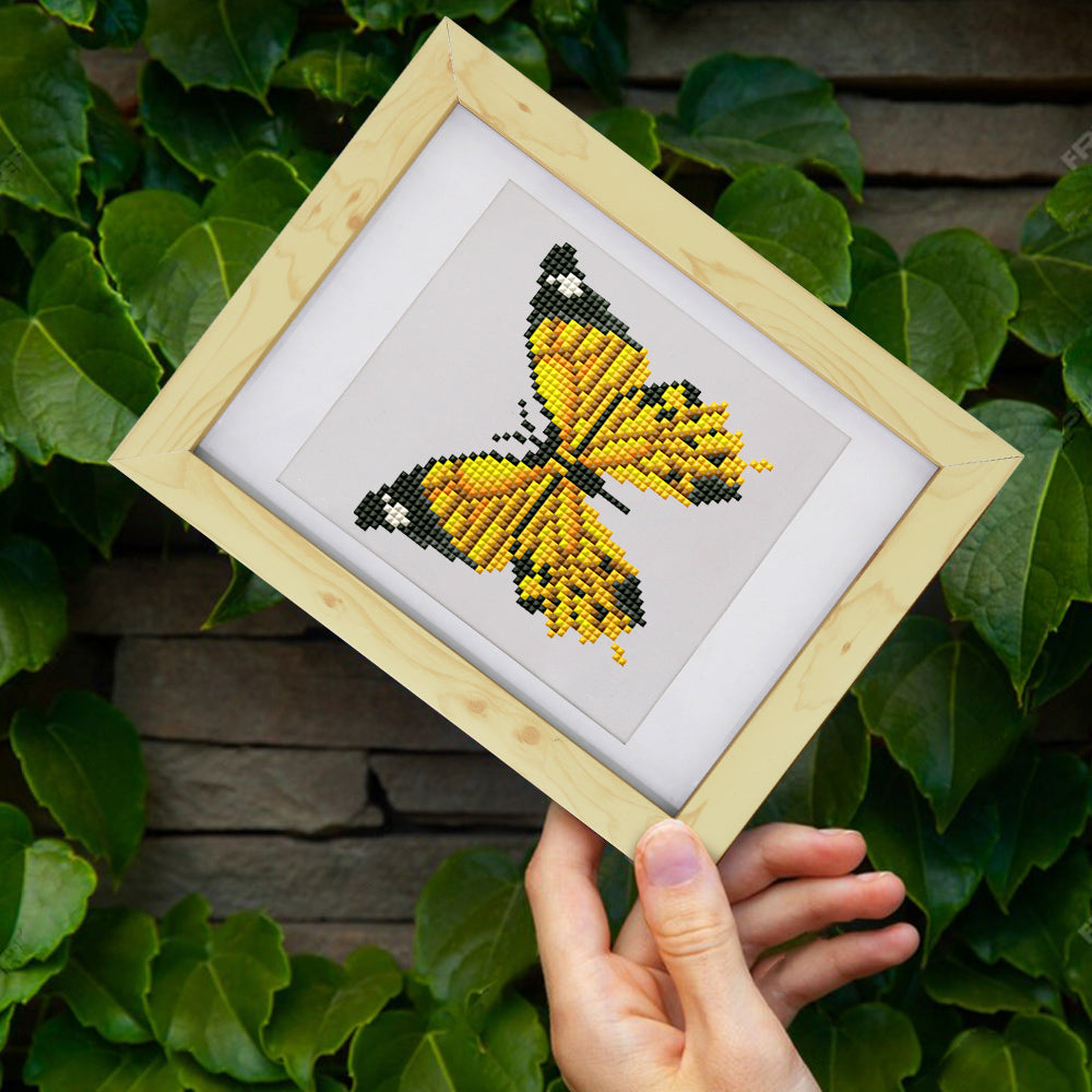 Set of 12 Butterflies B - Mini Diamond Painting Kit