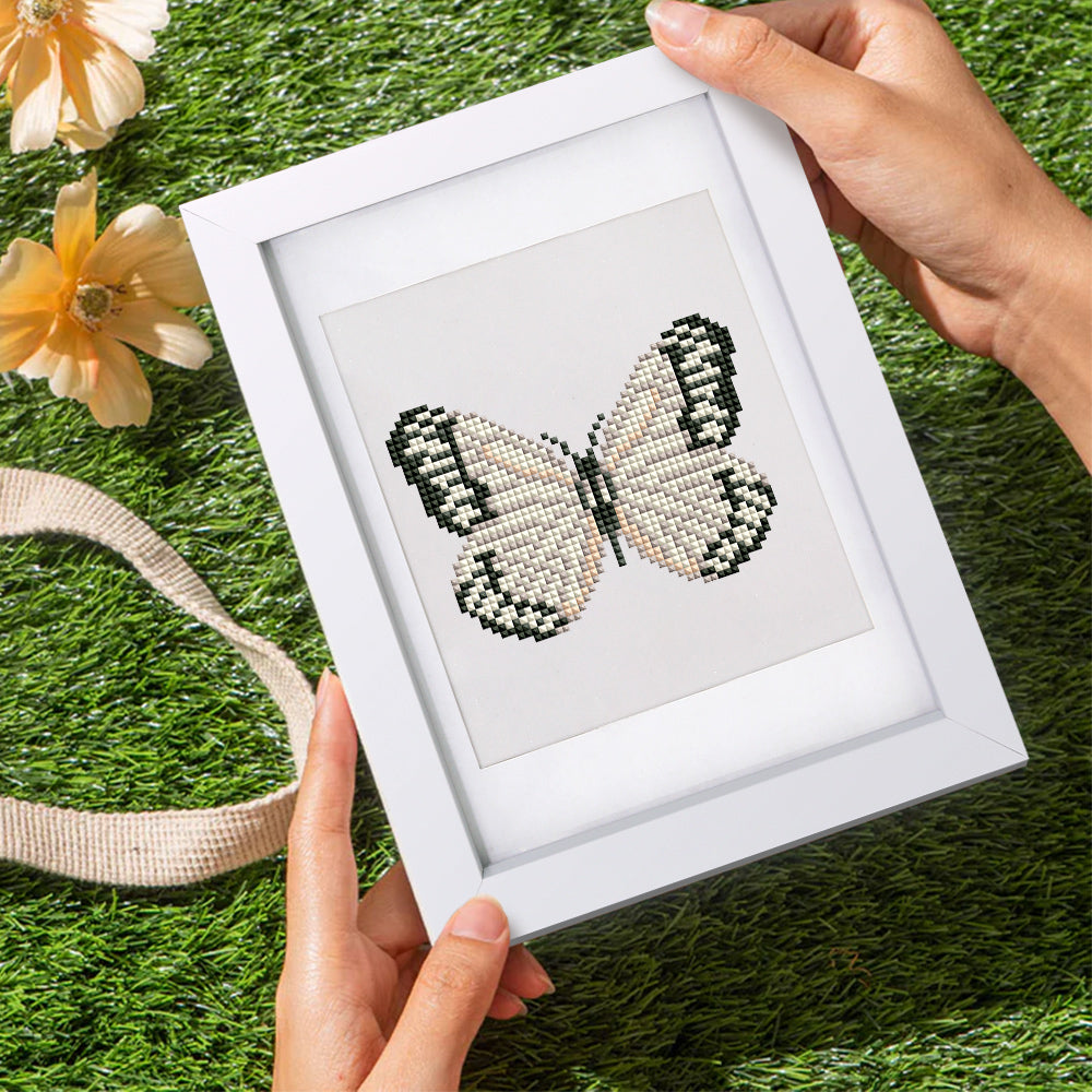 Set of 12 Butterflies B - Mini Diamond Painting Kit