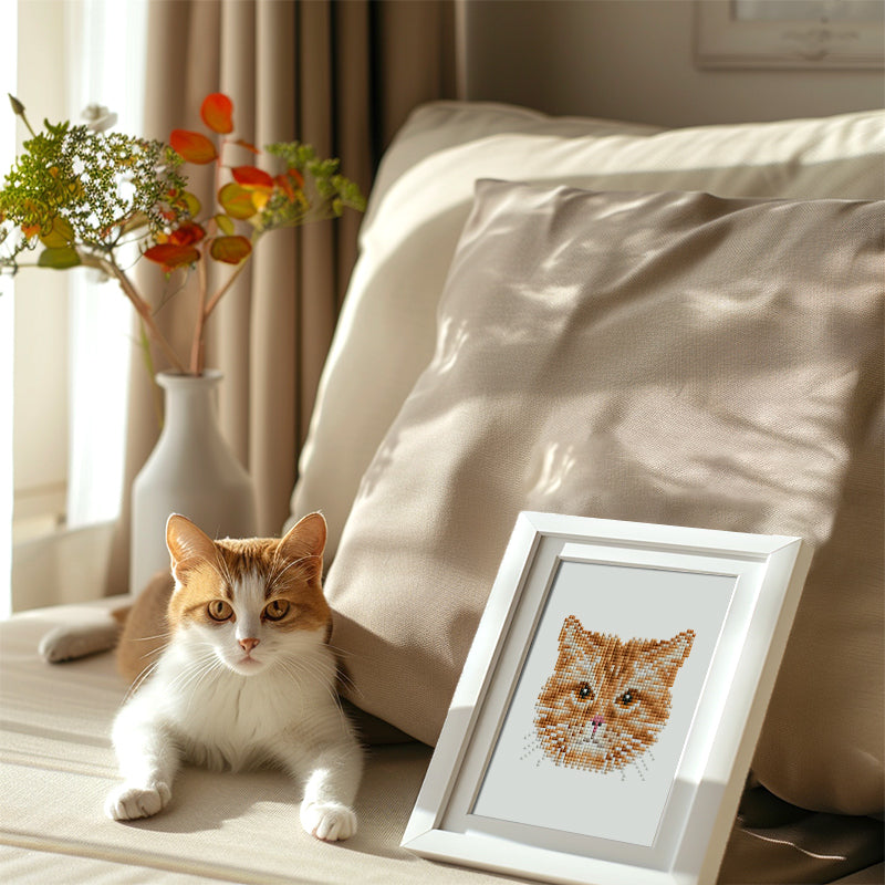 Set of 4 Cats - Mini Diamond Painting Kit