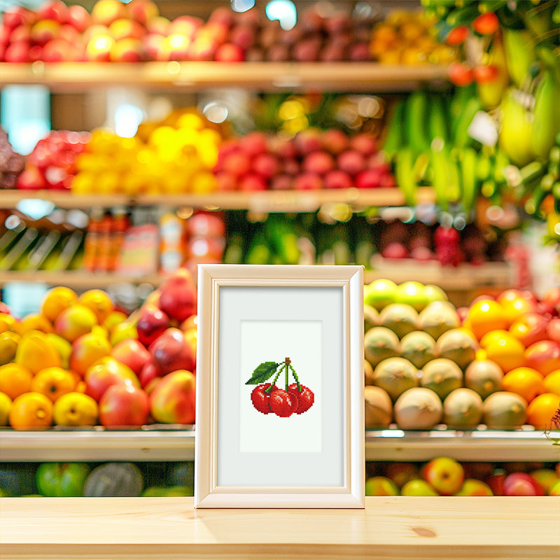 Set of 12 Fruits - Mini Diamond Painting Kit