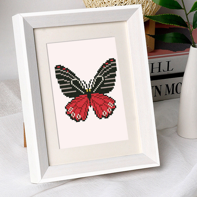 Set of 4 Butterflies - Mini Diamond Painting Kit
