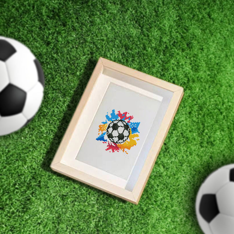 Set of 12 Soccer - Mini Diamond Painting Kit