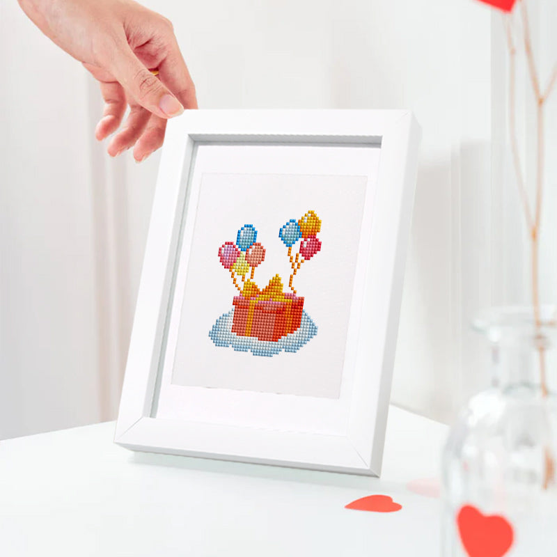 Set of 12 Birthday - Mini Diamond Painting Kit