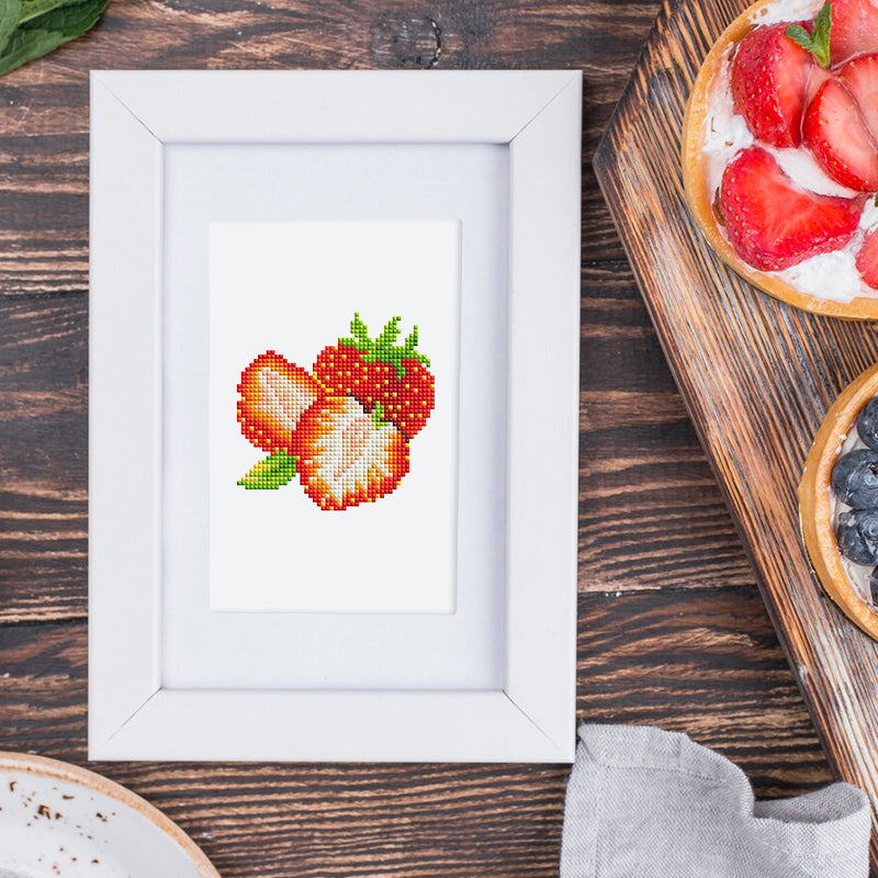Set of 12 Fruits - Mini Diamond Painting Kit
