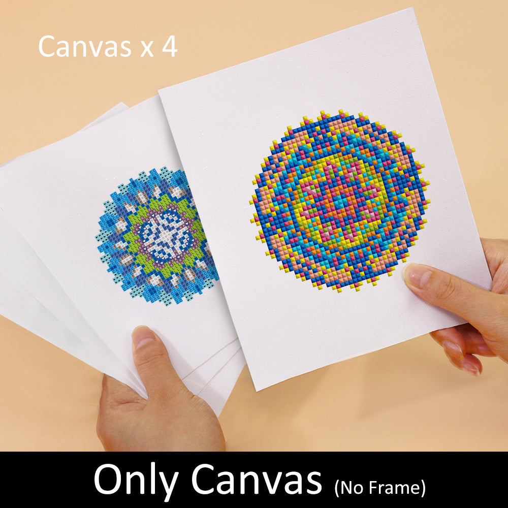 Set of 4 Mandalas - Mini Diamond Painting Kit