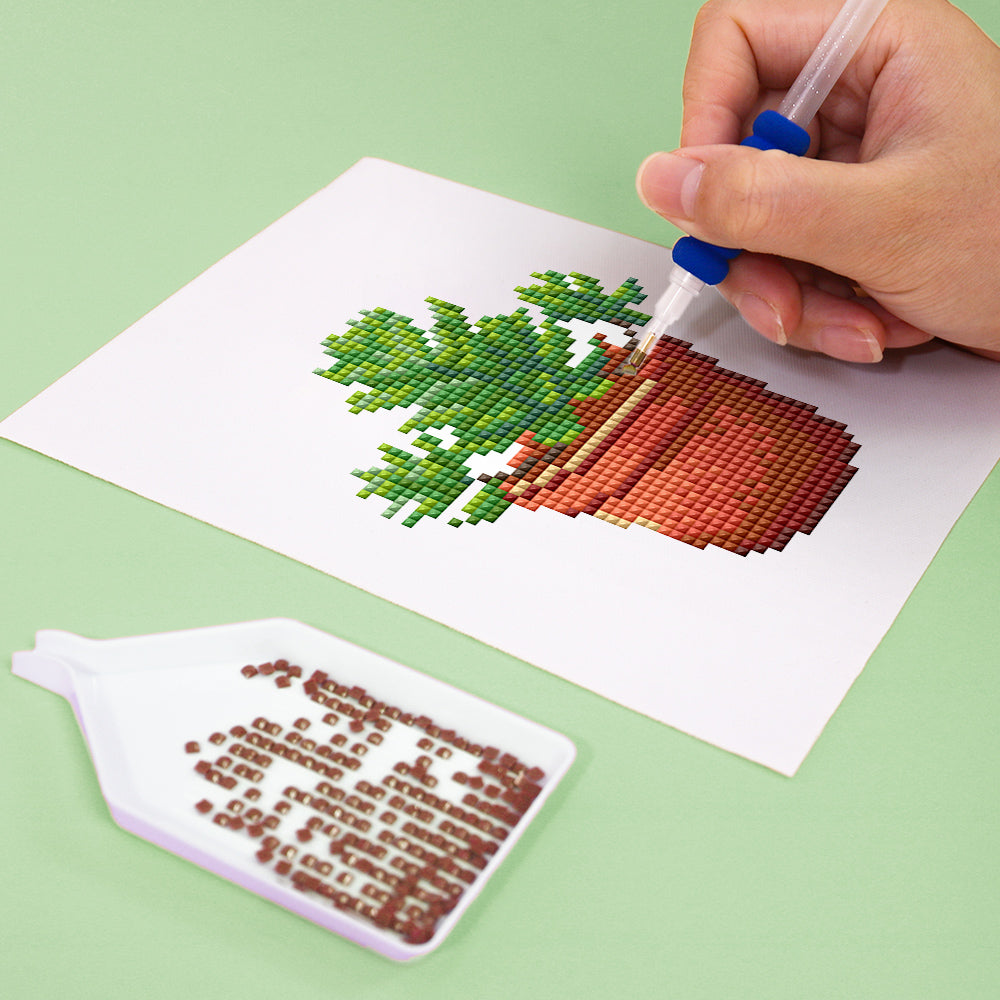 Set of 4 Plants - Mini Diamond Painting Kit
