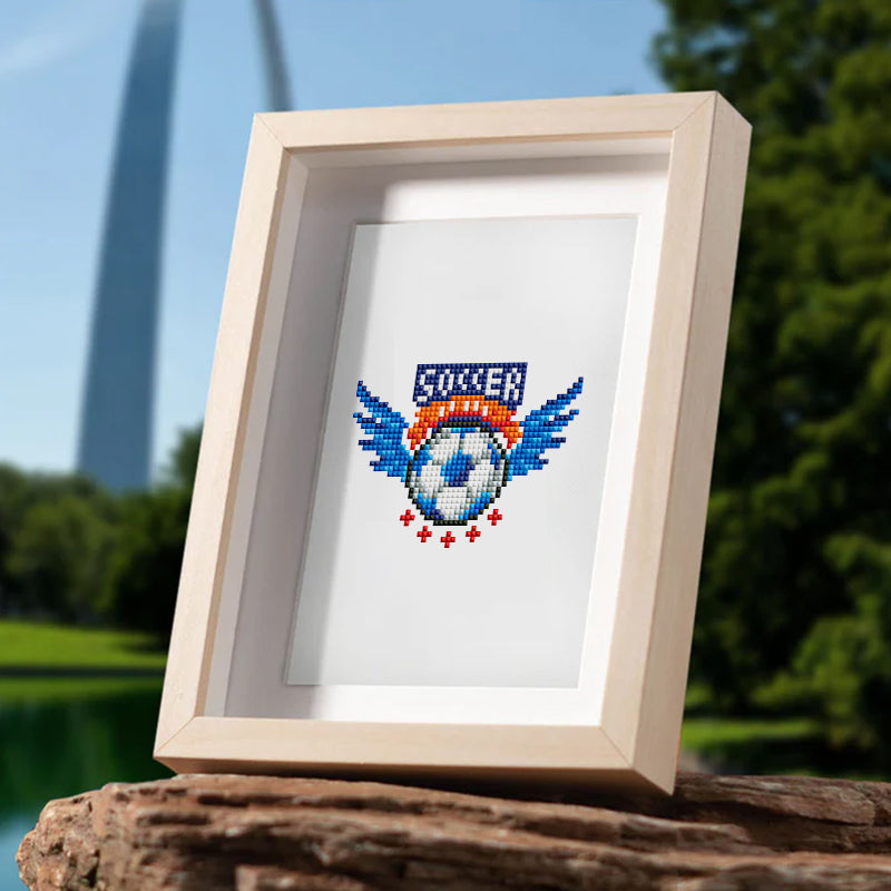 Set of 12 Soccer - Mini Diamond Painting Kit