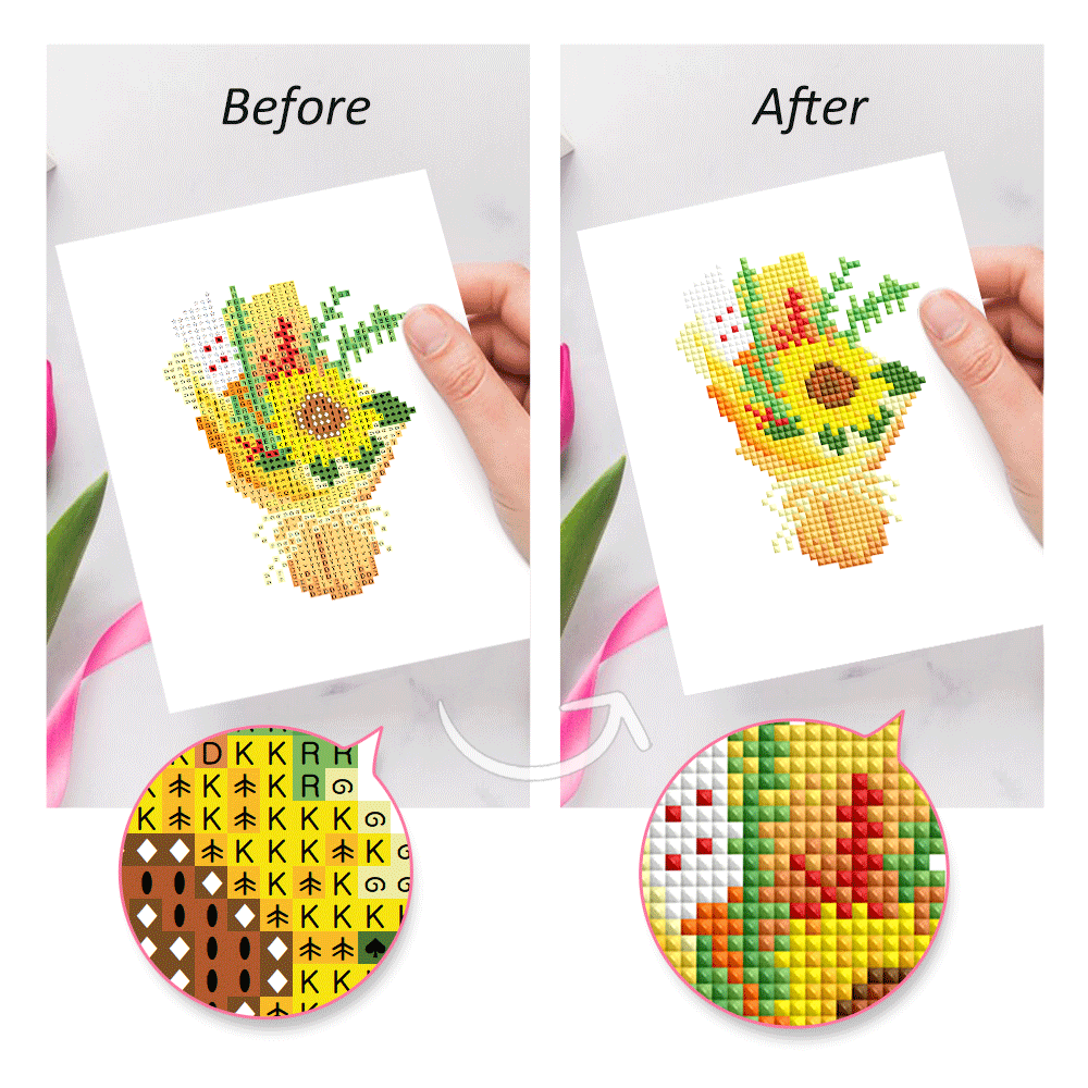Set of 12 Birthday - Mini Diamond Painting Kit
