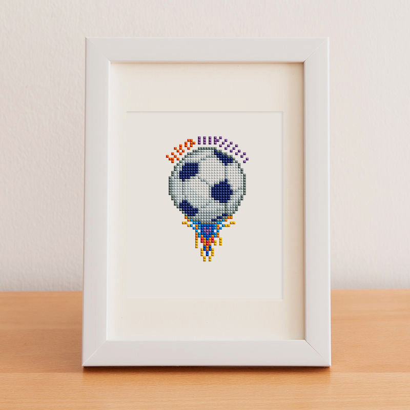 Set of 12 Soccer - Mini Diamond Painting Kit