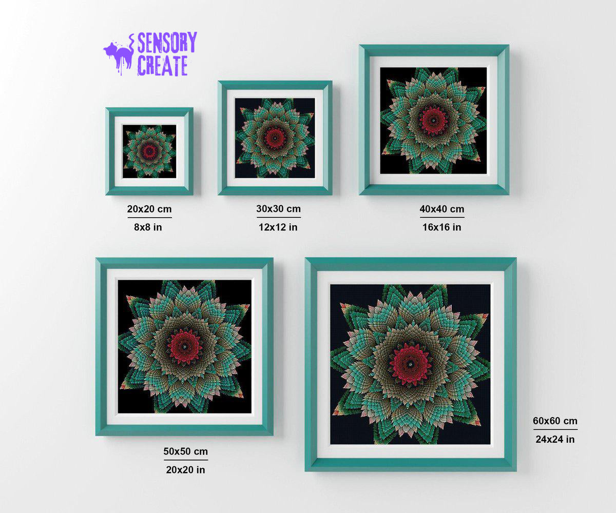 Flower Mandala - Diamond Painting Kit