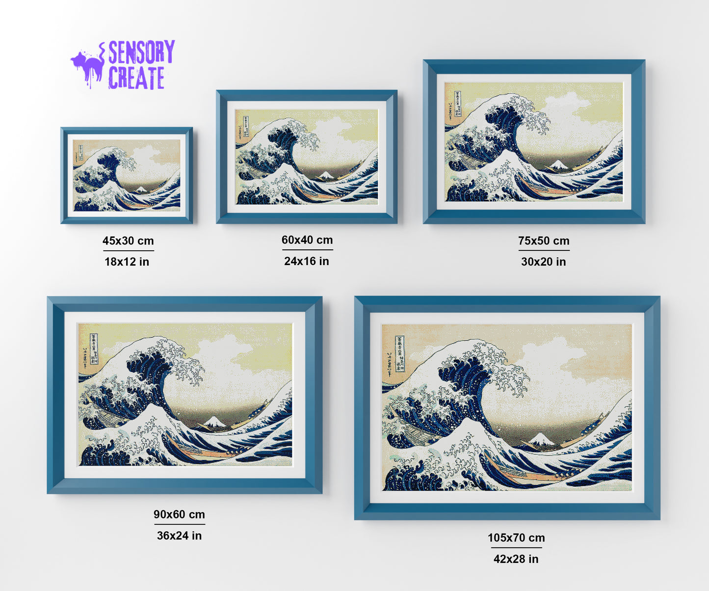 The Underwave off Kanagawa - Diamond Painting Kit