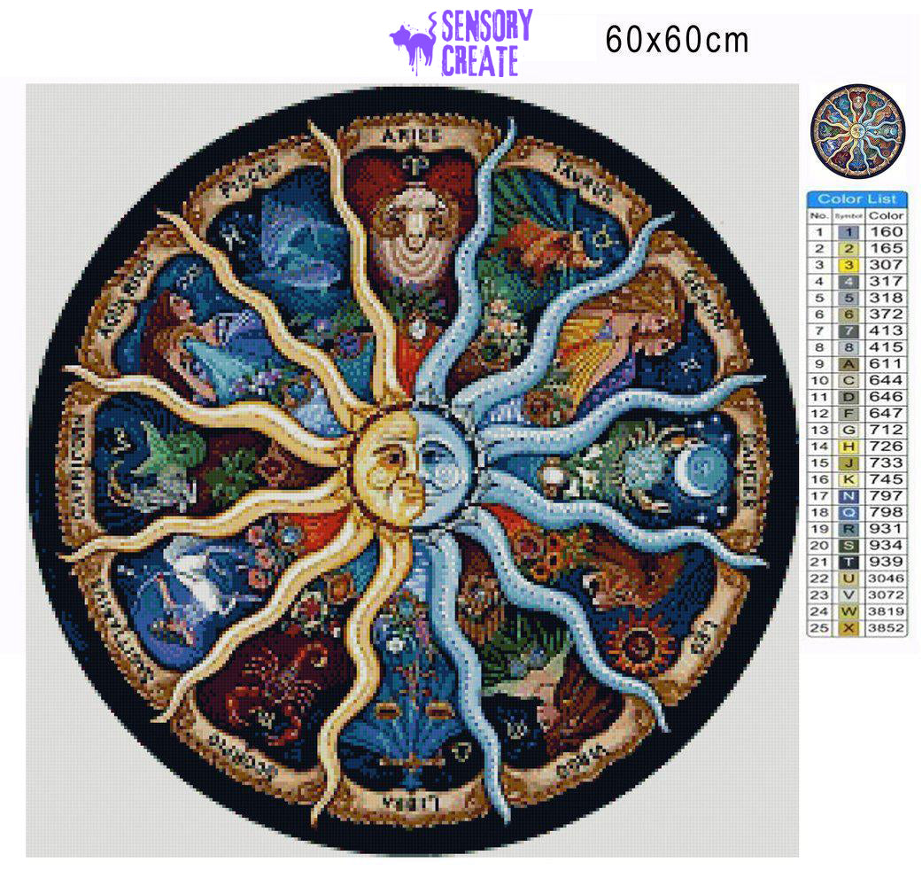 Sun and Moon - Diamond Painting Kit