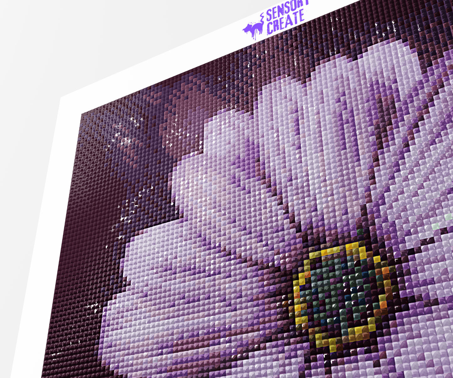 Purple Daisy - Diamond Painting Kit