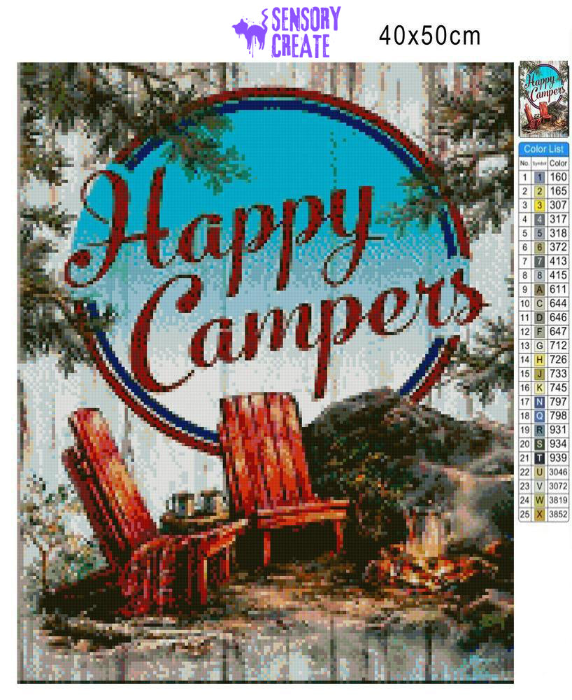 Happy Campers - Diamond Painting Kit