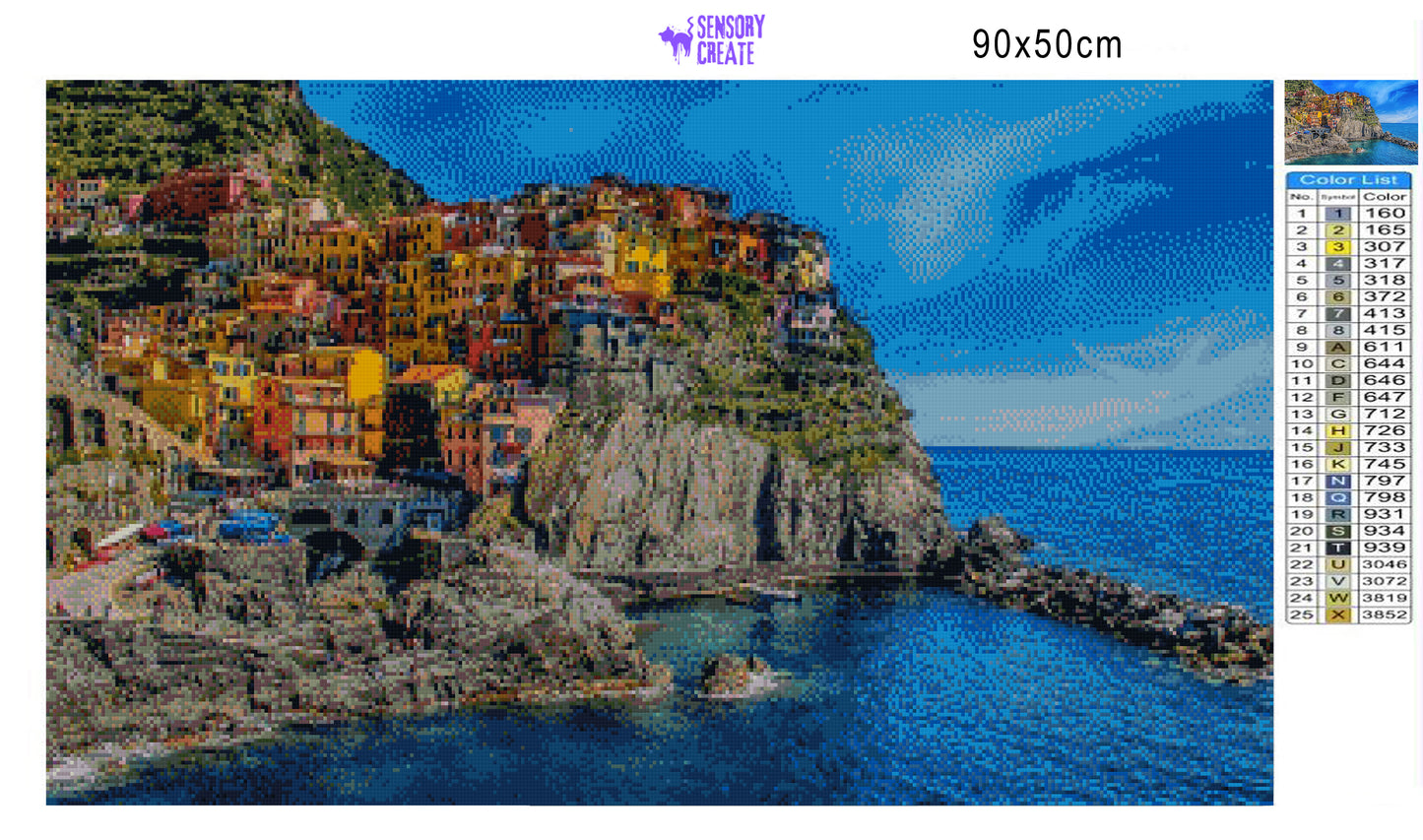 Cinque Terre - Diamond Painting Kit