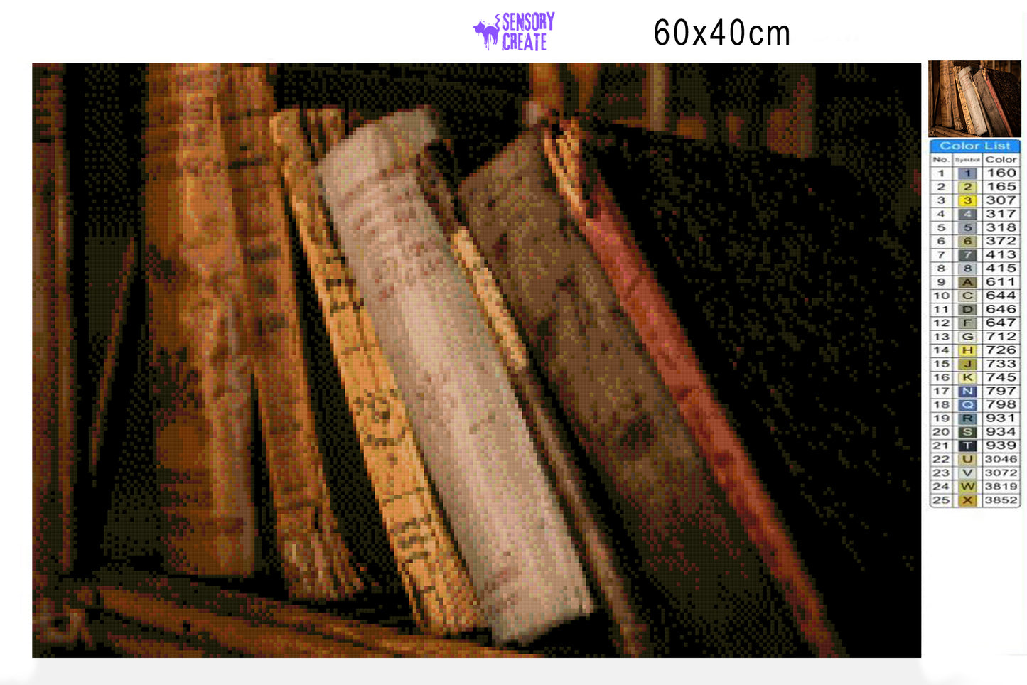 Old Books - Diamond Painting Kit