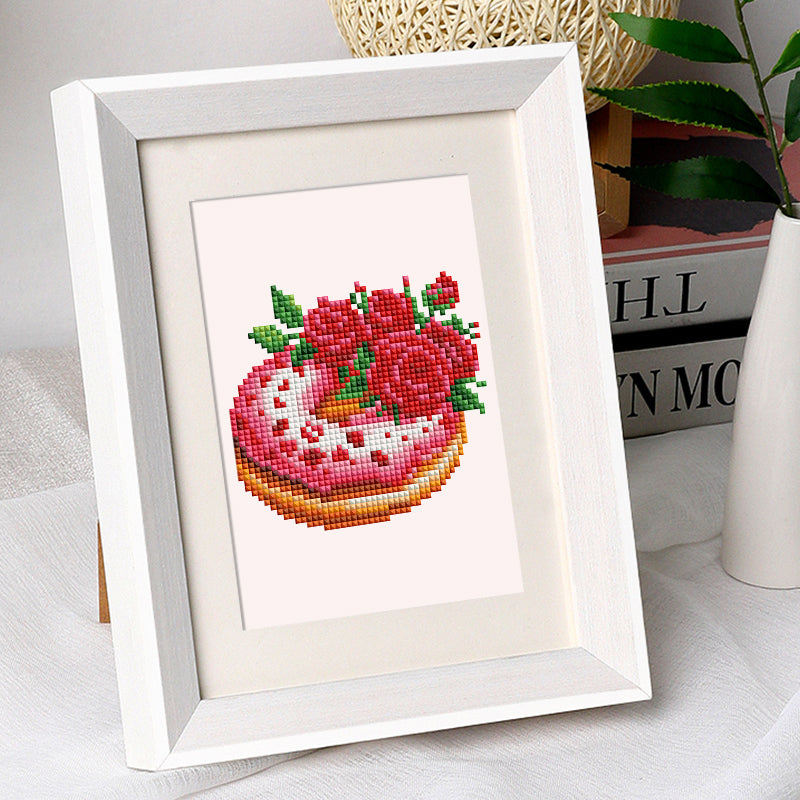 Set of 12 Red Roses - Mini Diamond Painting Kit