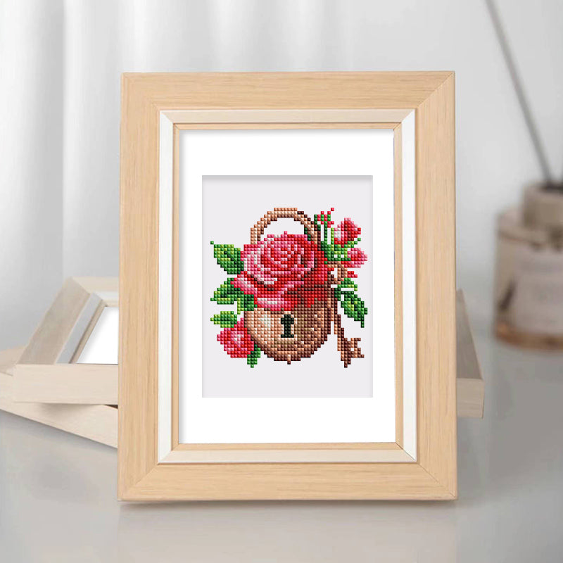 Set of 12 Red Roses - Mini Diamond Painting Kit