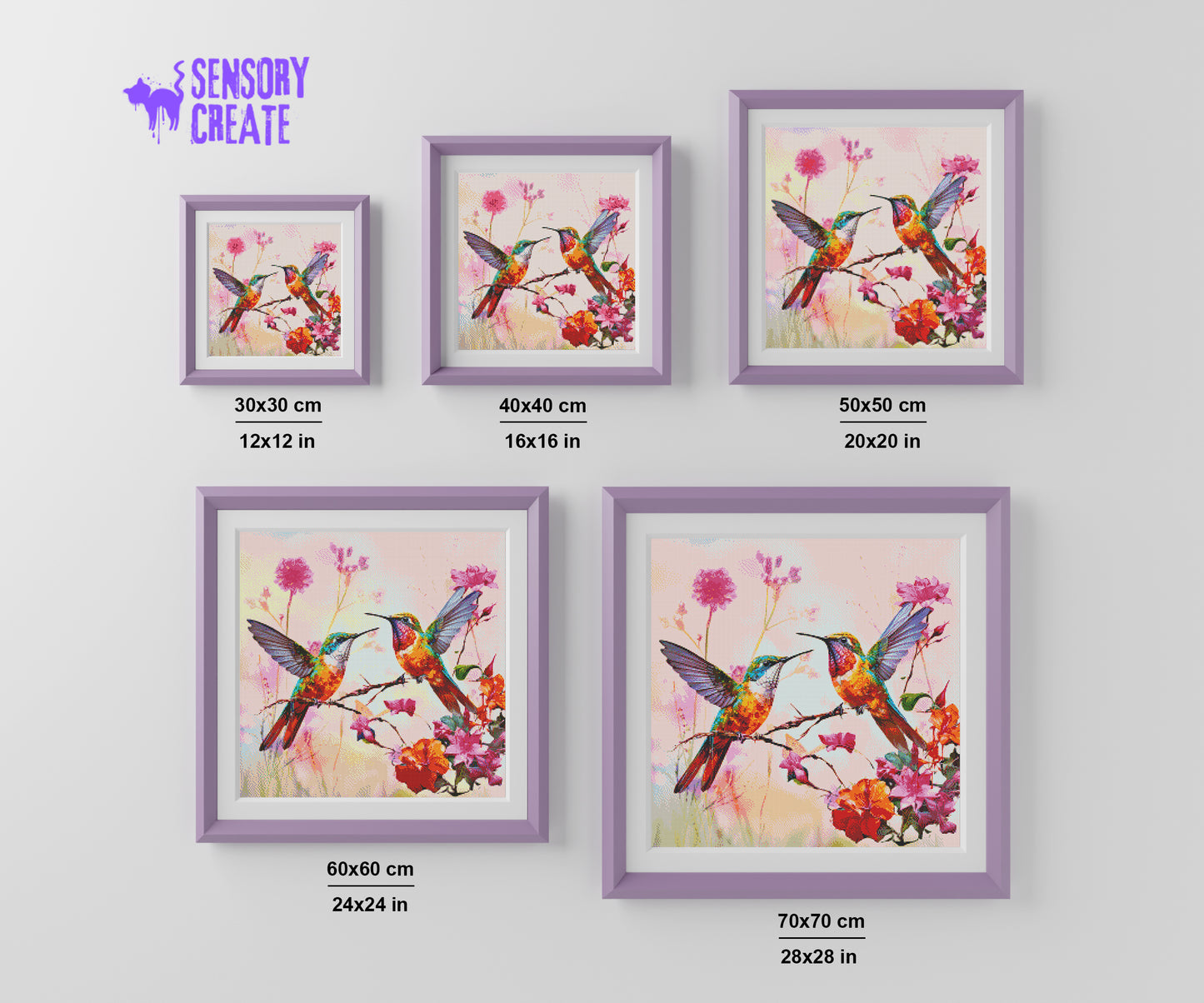 Hummingbirds - Diamond Painting Kit