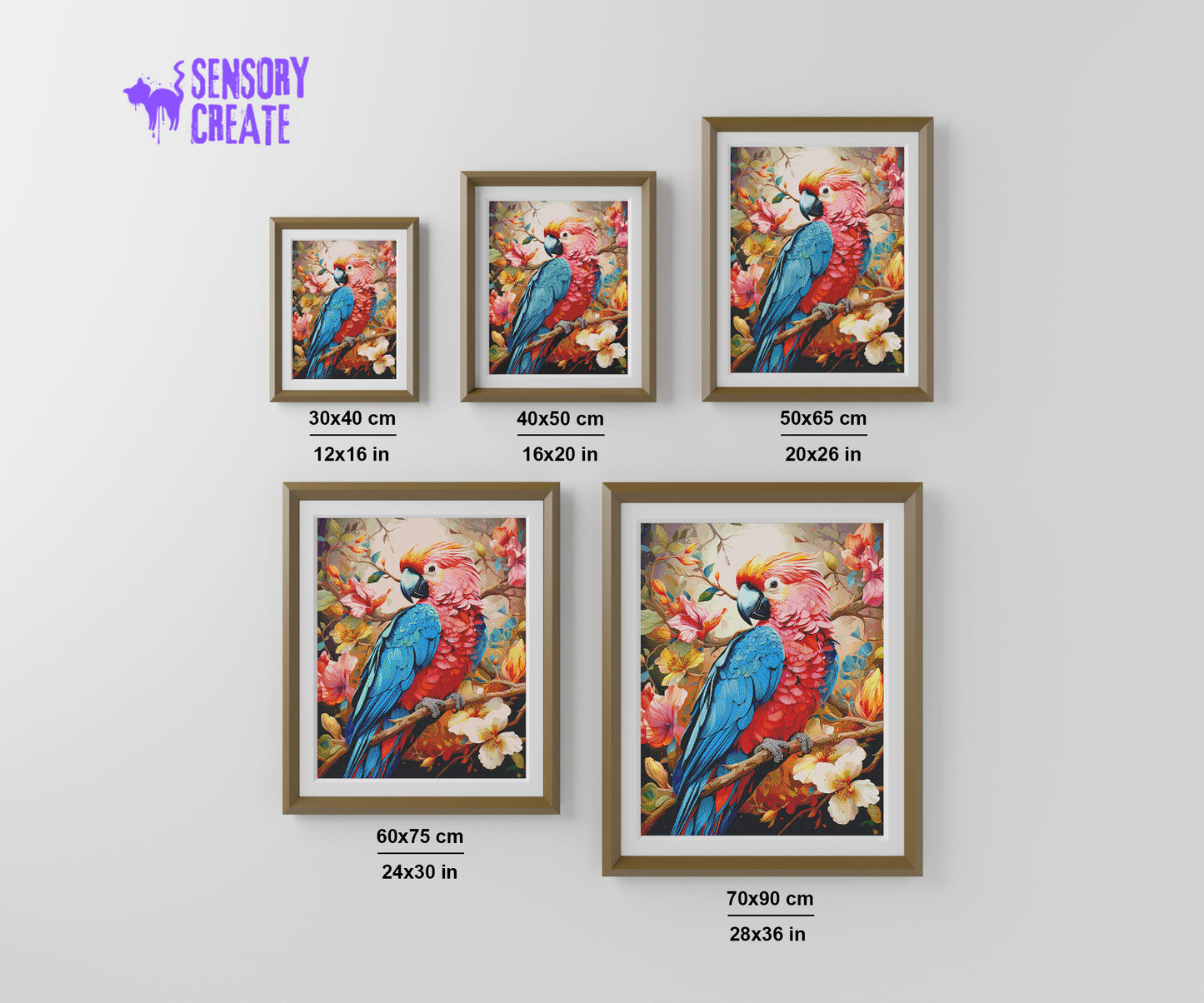 Lovely Macaw - Diamond Painting Kit