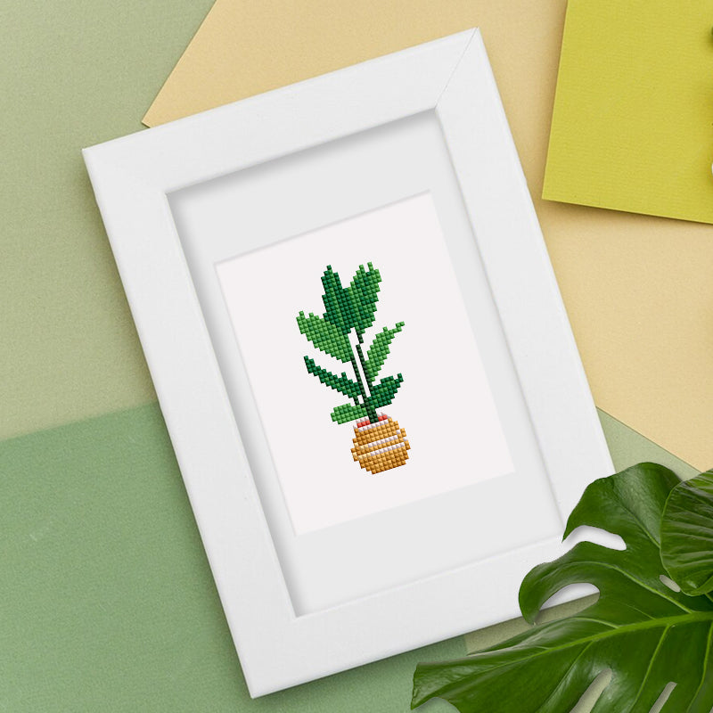 Set of 4 Plants - Mini Diamond Painting Kit