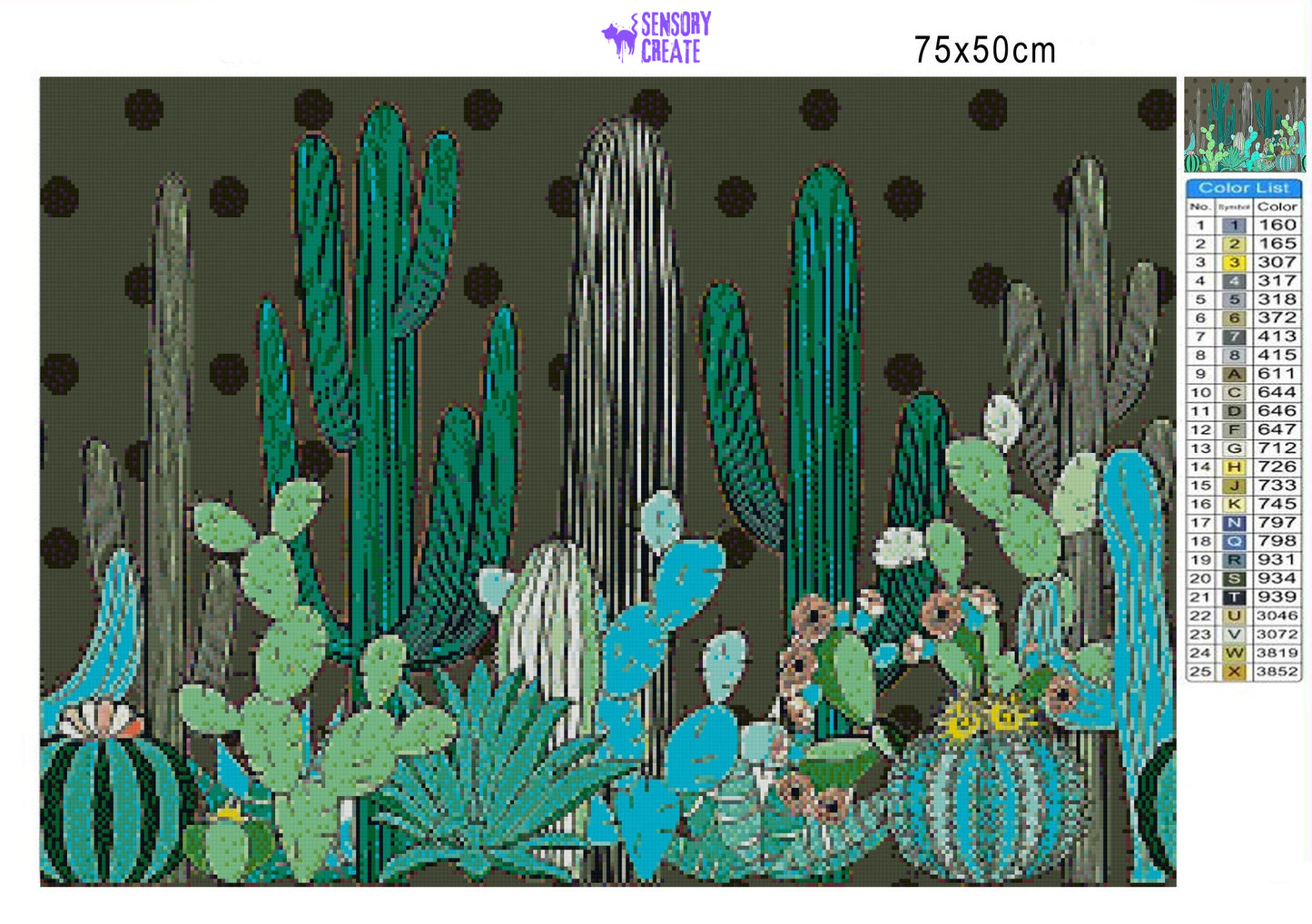 Saguaro Cactus - Diamond Painting Kit