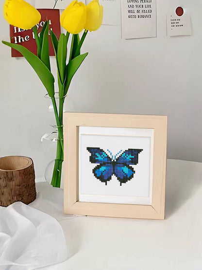 Set of 9 Butterflies - Mini Diamond Painting Kit
