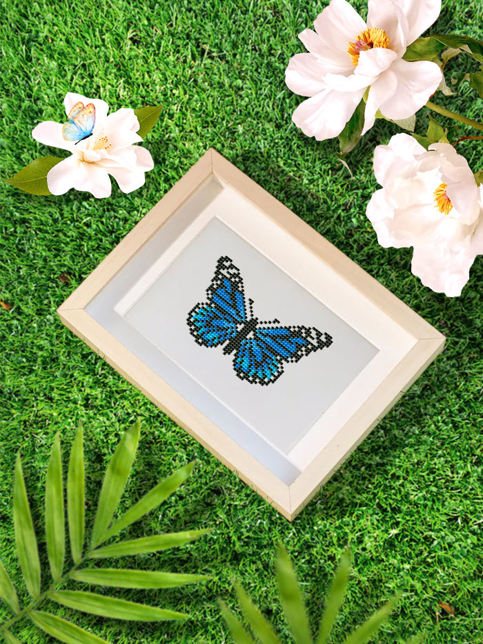 Set of 12 Butterflies A - Mini Diamond Painting Kit