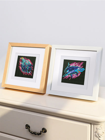 Set of 10 Nocturnal Animal - Mini Diamond Painting Kit