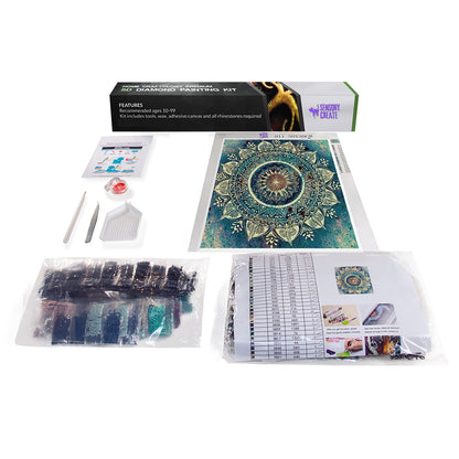 Flower Mandala - Diamond Painting Kit