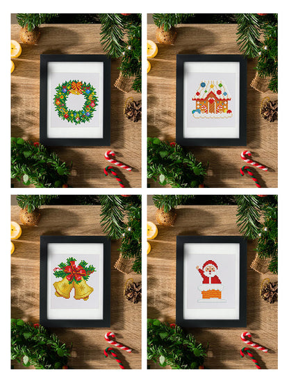 Set of 12 Christmas Designs A - Mini Diamond Painting Kit