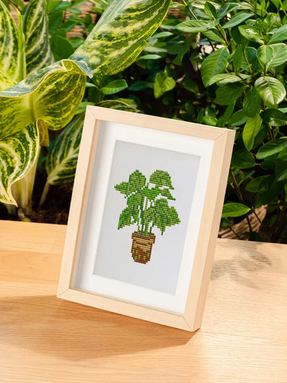Set of 12 Plants A - Mini Diamond Painting Kit