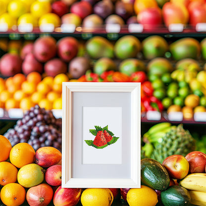 Set of 12 Fruits - Mini Diamond Painting Kit