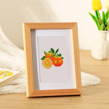 Set of 12 Fruits - Mini Diamond Painting Kit