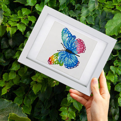 Set of 12 Butterflies B - Mini Diamond Painting Kit