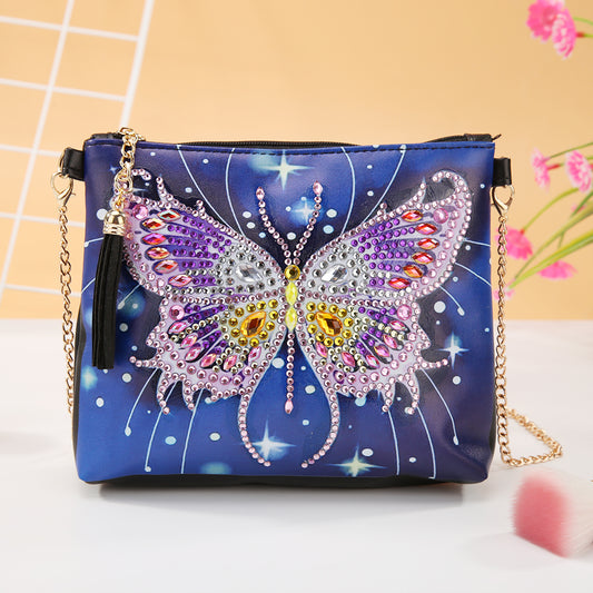 Sparkling Butterfly - Diamond Painting Hand Bag