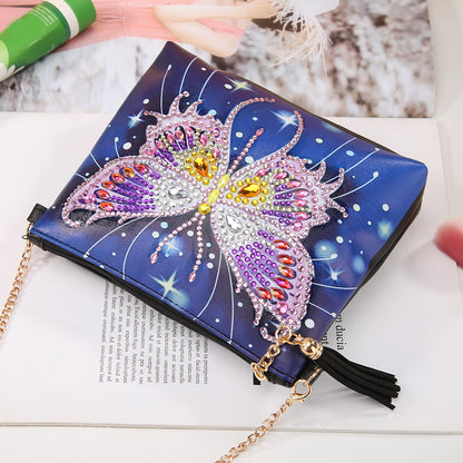 Sparkling Butterfly - Diamond Painting Hand Bag