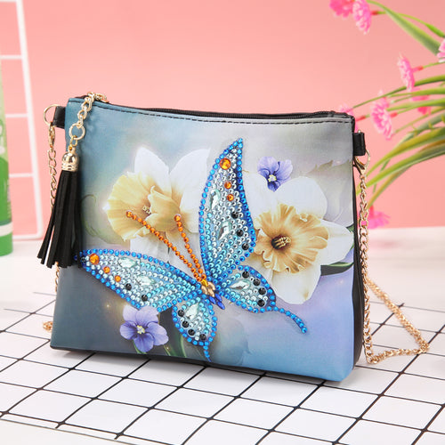 Butterfly Blossom - Diamond Painting Hand Bag