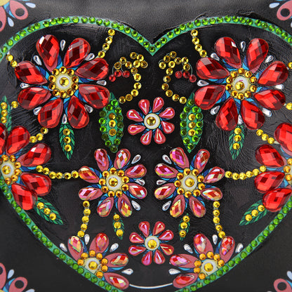 Heart Flowers - Diamond Painting Hand Bag